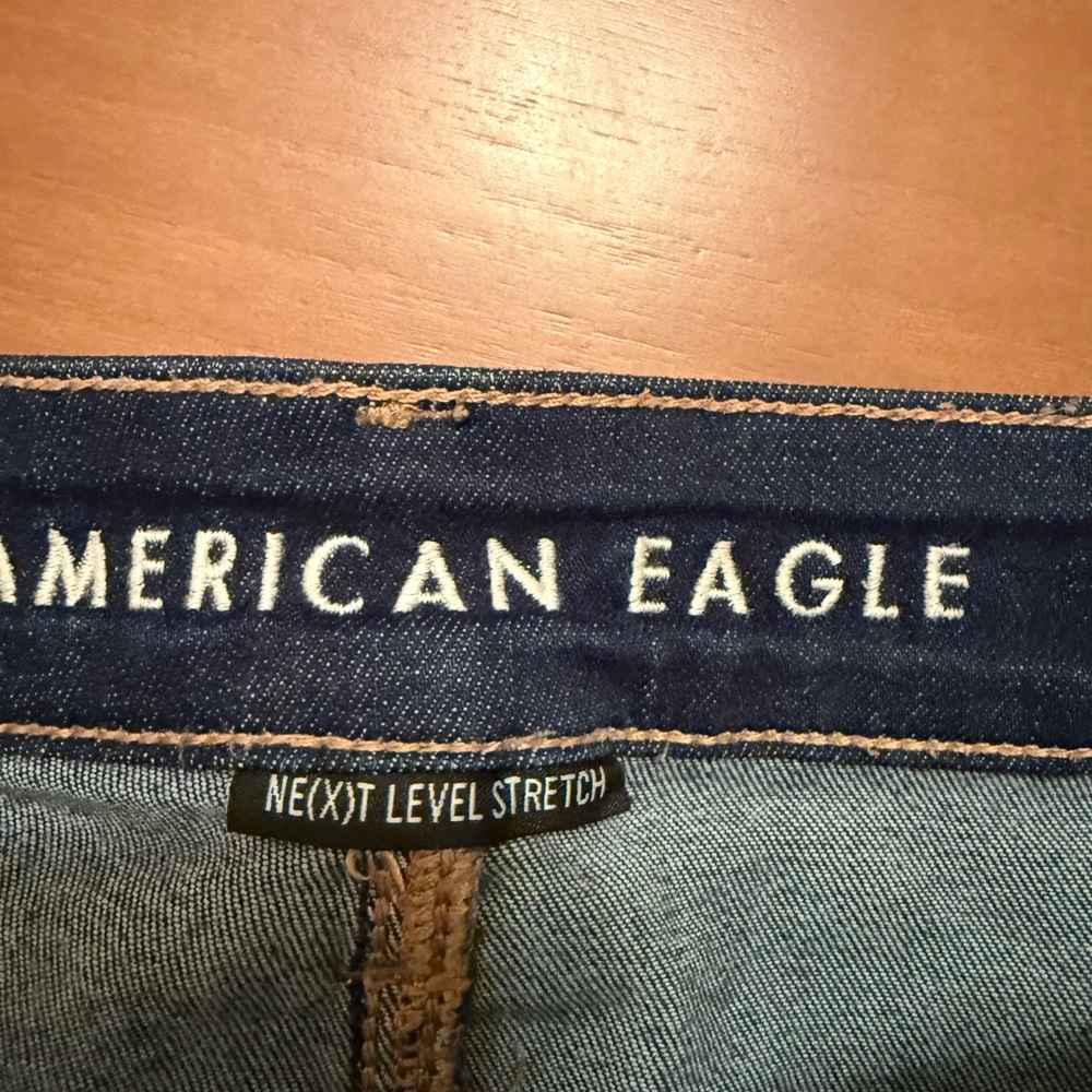 American Eagle Outfitters Women's Dark Blue Skinny Jeans - Picture 3 of 7